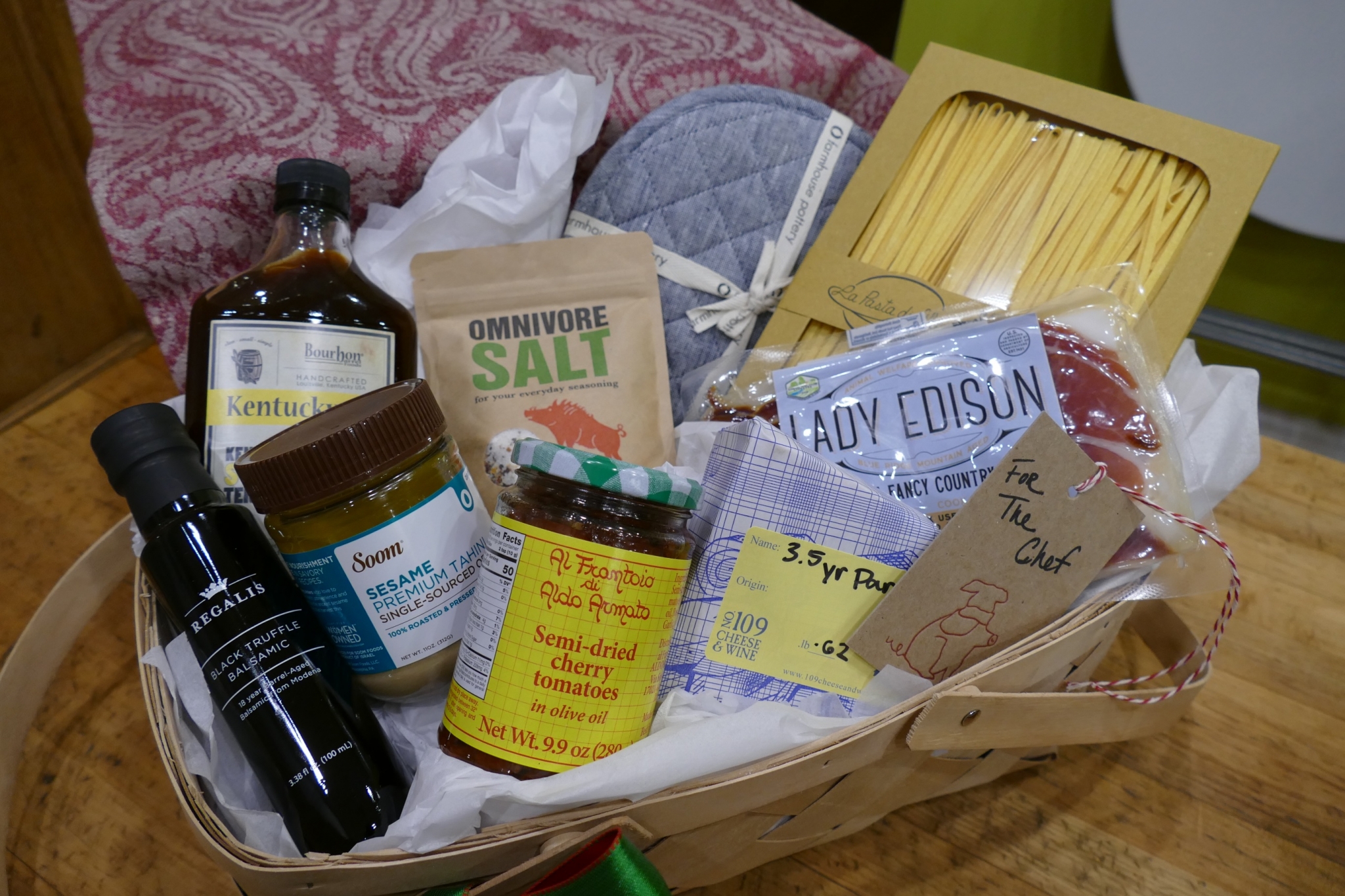 Holiday Baskets for the Chef, Foodie and more! 109 Cheese & Wine